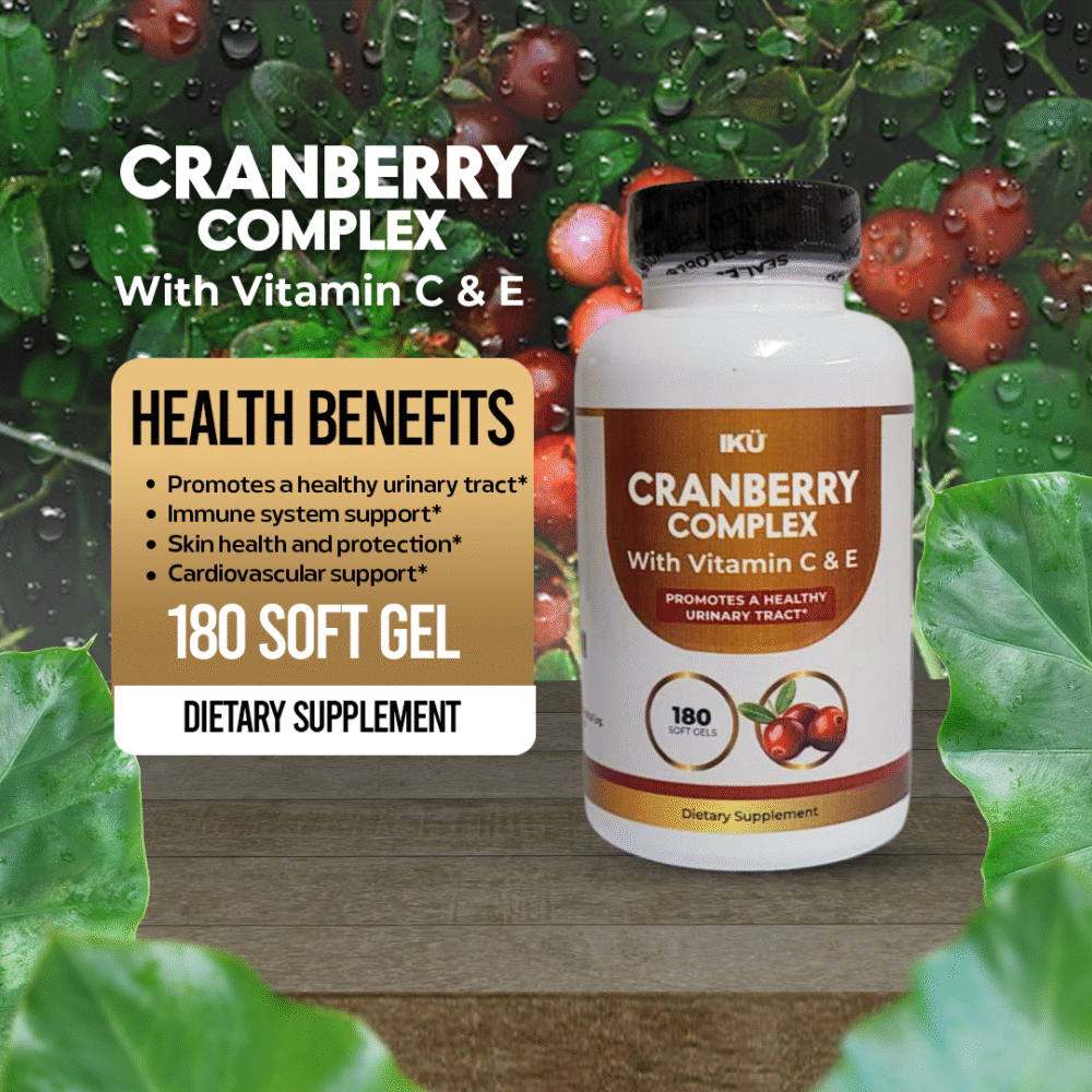Cranberry + Vitamin C and Vitamin E